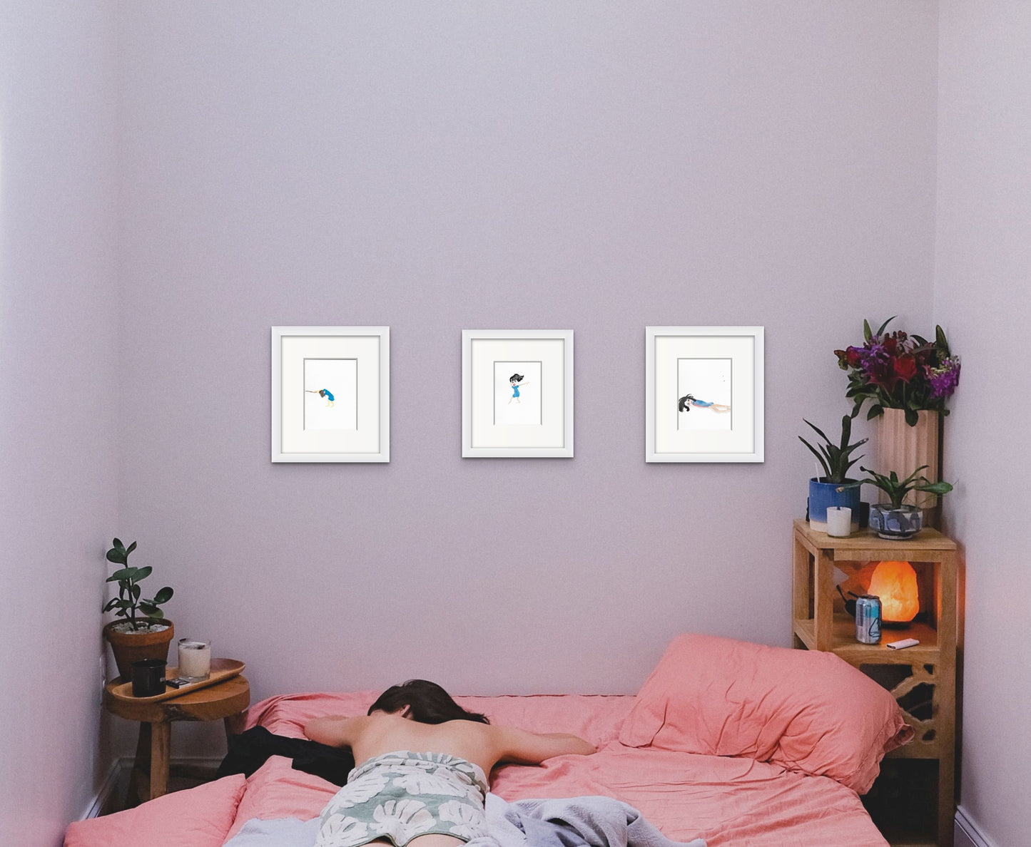 Blue Little Women | 3 Print Series
